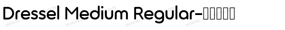 Dressel Medium Regular字体转换